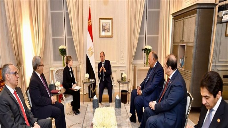 الرئيس السيسي ورئيسة