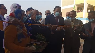 محافظ الدقهلية يفتتح مدرسة ميت الفرماوي الإعدادية الثانوية المشتركة | صور