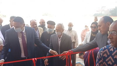 بالأعلام..  استقبال محافظ الدقهلية في افتتاح مدرسة للتعليم الأساسي | صور 