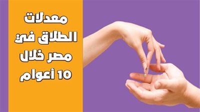 معدلات الطلاق في مصر خلال 10 أعوام | إنفوجراف 