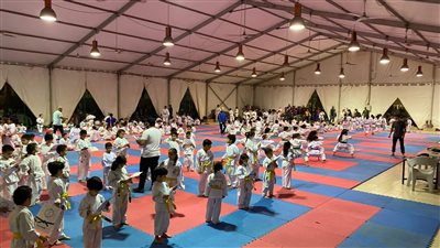 كاراتيه الأهلي| إجراء اختبارات الترقي للحزام لـ450 لاعبًا بفرع الشيخ زايد