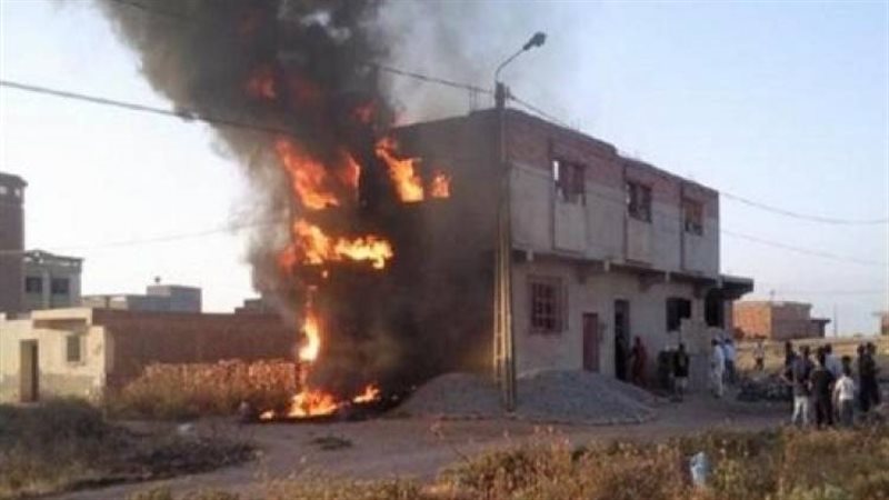  حريق شقة بالدقهلية