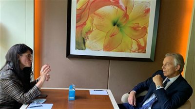 التعاون الدولي تبحث مع رئيس مؤسسة التغير العالمي التعاون المشترك