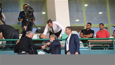 الجهاز الفني لمنتخب مصر يتابع مباراة المحلة والجيش |صور 