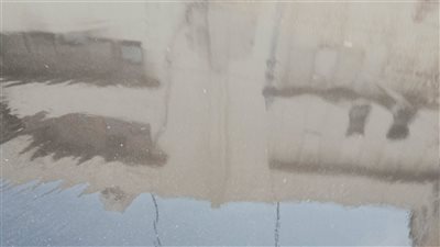 انتشار برك مياه الأمطار في شوارع الإسكندرية