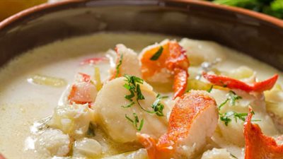 طريقة عمل شوربة السي فود بالكريمة