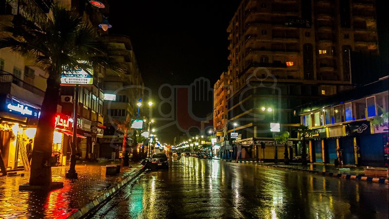 سقوط الأمطار في مطروح