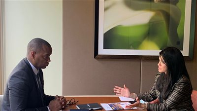  المشاط تبحث تعزيز التعاون المشترك مع رئيس هيئة الاستثمار في أنجولا