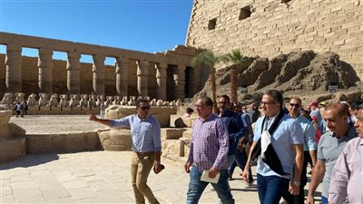 وزير الآثار يتفقد تطوير معابد الكرنك والأقصر استعدادا لافتتاح طريق الكباش