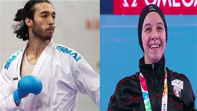 «الصاوي» وياسمين جويلي يفوزان ببرونزية بطولة العالم لـ الكاراتيه