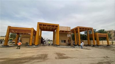 أول صور لبوابات دخول حفل طريق الكباش بالأقصر