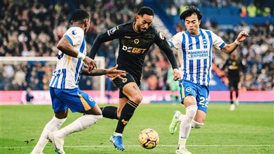 الدوري الإنجليزي، برايتون يتقدم على وولفرهامبتون 1-0 في الشوط الأول 