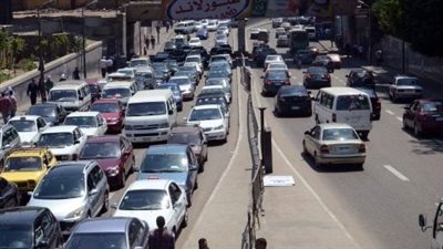 حالة الطرق اليوم، أحجام مرورية متحركة بشارعي التحرير وفيصل وكوبري 15 مايو ومحور صفط اللبن