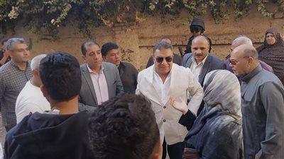 محافظ الدقهلية يتفقد المنازل المتأثرة بالهبوط الأرضي بقرية منية سمنود 