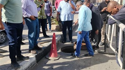 مياه سوهاج تعلن عدم تأثر خدمات مياه الشرب والصرف بالهبوط الأرضى (صور)