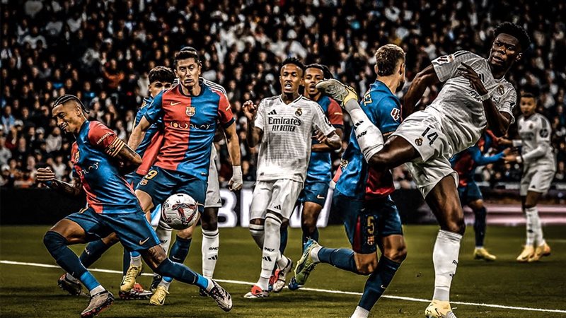 برشلونة وريال مدريد،