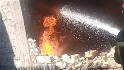 حريق في مصنع تنر بالإسكندرية 