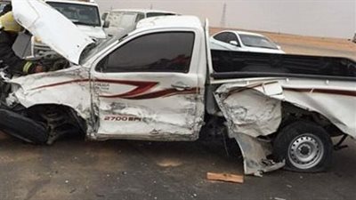 مصرع شخصين وإصابة 12 آخرين في حادث تصادم بدمياط 