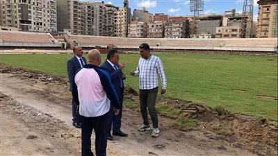 محافظ الدقهلية يتفقد أعمال التطوير بملعب استاد المنصورة الرياضي 