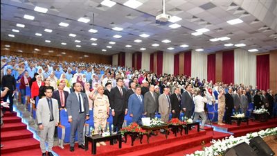 جامعة المنصورة تحتفل بنصر أكتوبر بحضور اللواء سمير فرج 