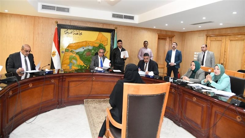 لقاء محافظ الفيوم