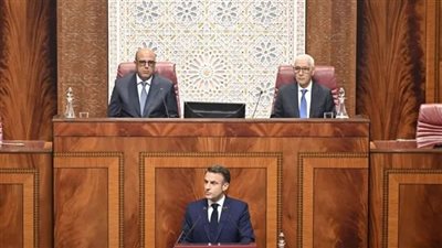 ماكرون أمام البرلمان المغربي: لا شيء يبرر هذا العدد الكارثي للقتلى فى غزة