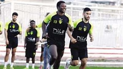 فقرة تدريبات فنية للاعبي الزمالك والتسديد علي المرمي 