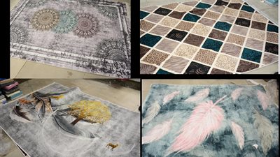 «بديل السجاد» الحل الاقتصادي للمفروشات الأرضية.. خامات متينة ومقاومة للتلف والبقع.. تصاميم كلاسيكية وعصرية.. وأسعاره تبدأ من 400 جنيه (فيديو وصور)