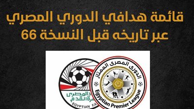 قائمة هدافي الدوري المصري عبر تاريخه قبل النسخة 66 (إنفوجراف) 