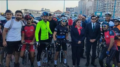 انطلاق ماراثون الدراجات الهوائية بكورنيش الإسكندرية