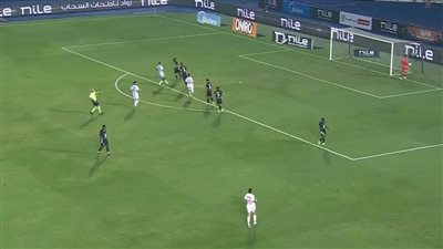 ناصر ماهر يسجل الهدف الأول للزمالك أمام البنك الأهلي 