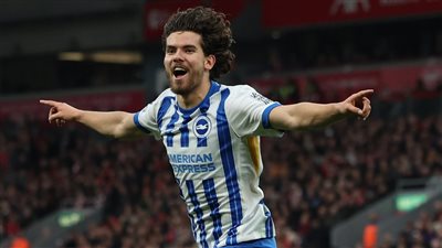 الدوري الإنجليزي، برايتون يتقدم على ليفربول بهدف في الشوط الأول (صور)