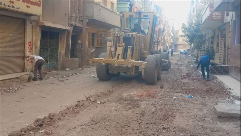 اعمال رصف بشوارع