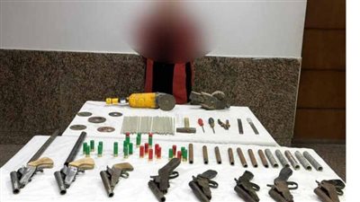 ضبط ورشة لتصنيع الأسلحة النارية بدون ترخيص فى الفيوم