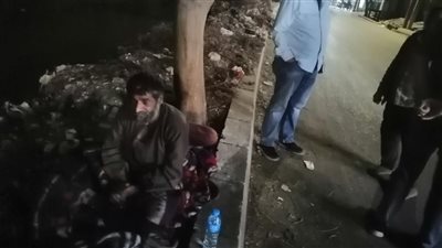 رسالة عبر هاتف محافظ المنوفية تنقذ مشردا (صور)