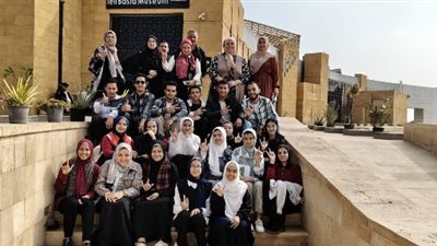 متحف تل بسطا ينظم يوما ترفيهيا لطلبة مدرسة الأمل للصم 