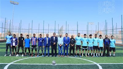 انطلاق دوري كرة القدم الخماسية بجامعة طيبة التكنولوجية (صور)