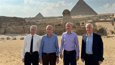  وزير التعليم العالي التركي يزور أهرامات الجيزة 