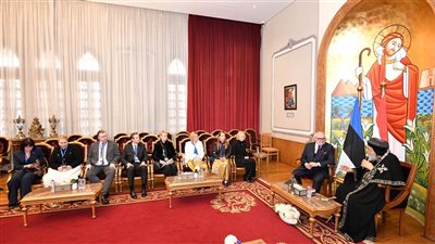 تفاصيل لقاء البابا تواضروس ورئيس إستونيا في المقر البابوي