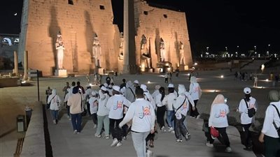 معبد الأقصر يستقبل وفد المشروع الثقافي 