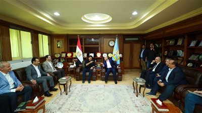 محافظ كفر الشيخ يستقبل وزير الشباب والرياضة