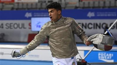 تأهل أدهم معتز لدور الـ32 في كأس العالم لسلاح السيف