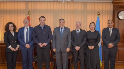 محافظ الإسكندرية يستقبل عمدة تيرانا وسفير ألبانيا بالقاهرة