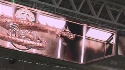 ظهور تنين في مباراة ريال مدريد وأوساسونا (فيديو)