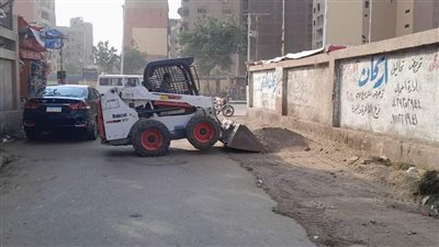 حملة لإزالة إشغالات بائعي الماشية في جزيرة الدهب بالجيزة (صور)