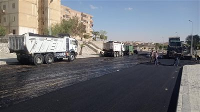 رفع كفاءة الطرق والأحياء السكنية بمدينة 15 مايو 