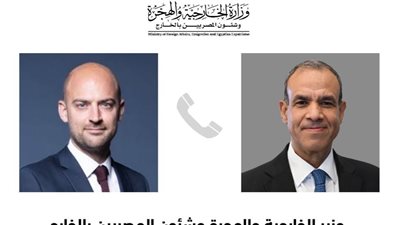وزير الخارجية يبحث مع نظيره الفرنسي خفض التصعيد بالمنطقة