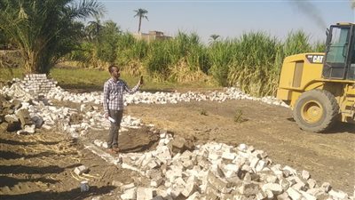 استرداد 798 ألف متر أراضي زراعية غرب الأقصر (صور) 