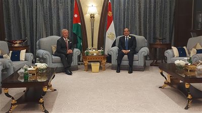 السيسي وملك الأردن يحذران من خطورة السياسات التصعيدية في المنطقة 