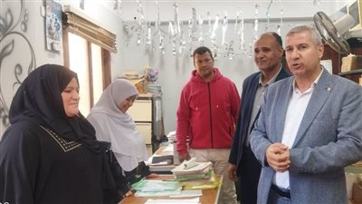 وكيل تعليم الشرقية يتفقد ديوان إدارة منيا القمح التعليمية 